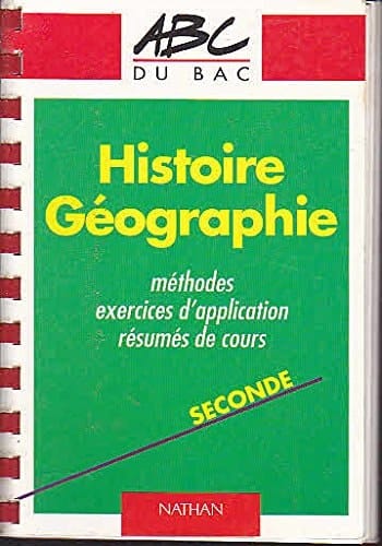 Histoire-géographie, seconde