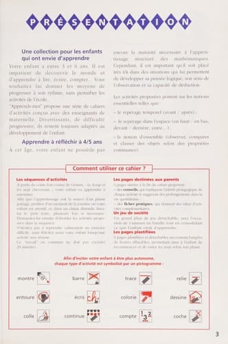 Apprends-moi à réfléchir 4 à 5 ans