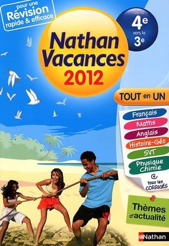 Nathan vacances Tout en un de la 4e vers la 3e