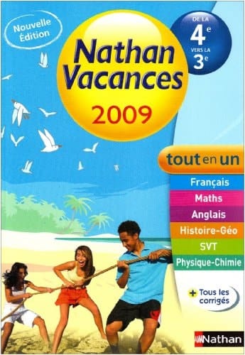 Nathan vacances de la 4e vers la 3e Tout en un