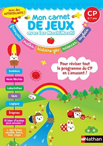 Mon carnet de jeux avec les MoshiMoshi CP