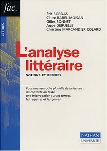 L'analyse littéraire notions et repères