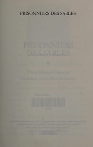 Prisonnier des sables