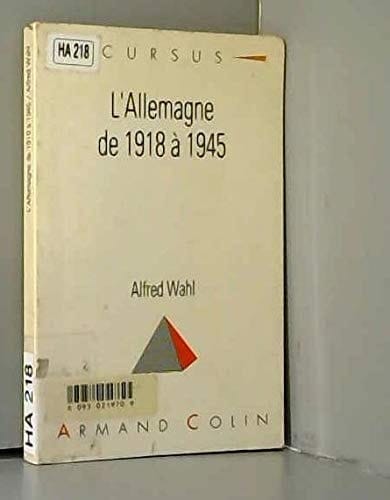 L'Allemagne de 1918 à 1945