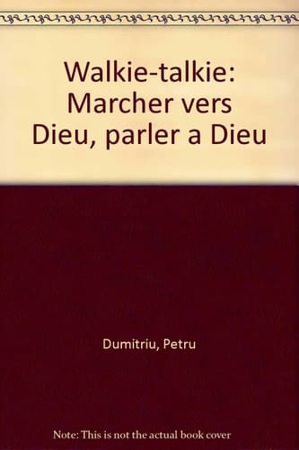 Walkie-talkie marcher vers Dieu, parler à Dieu
