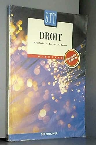 Droit, terminale STT