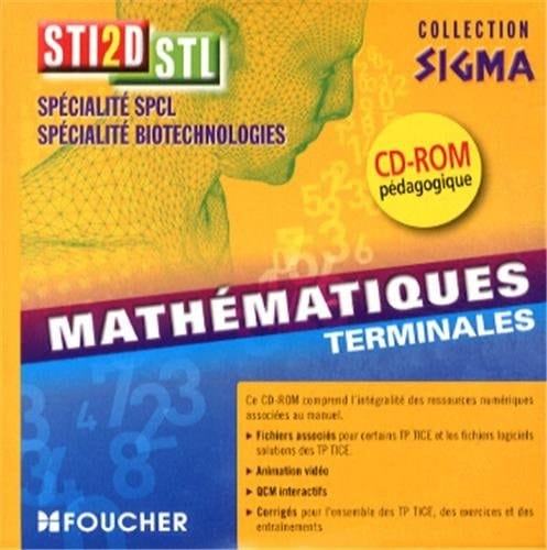 SIGMA Mathematiques Tle Bac Sti2d - STL CD-ROM