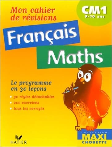 Mon Cahier De Revisions Francais-Maths Cm1