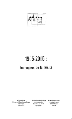 1905-2005 : les enjeux de la laïcité