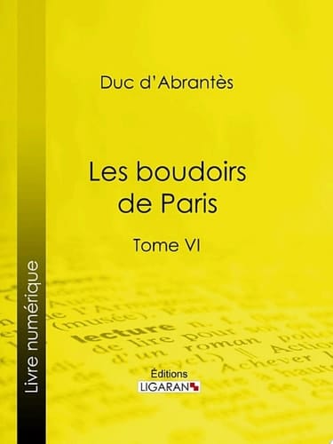 Les Boudoirs de Paris Tome VI