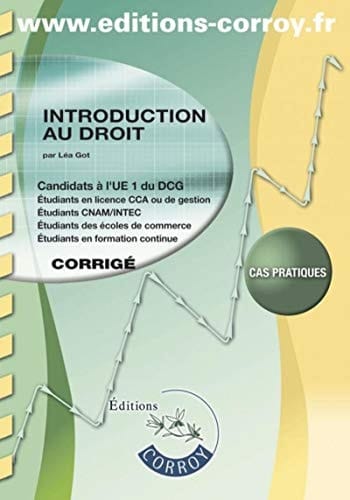 Introduction au droit UE 1 du DCG Corrigé
