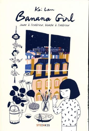 Banana girl jaune à l'extérieur, blanche à l'intérieur