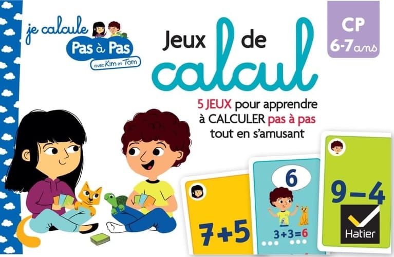 Jeux de Maths CP avec Kim et Tom