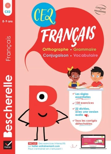 Bescherelle - Mon cahier d'entraînement en Français CE2  - 8 ans