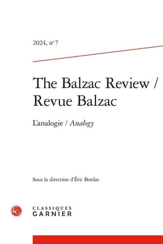 The Balzac Review / Revue Balzac L'Analogie/Analogy