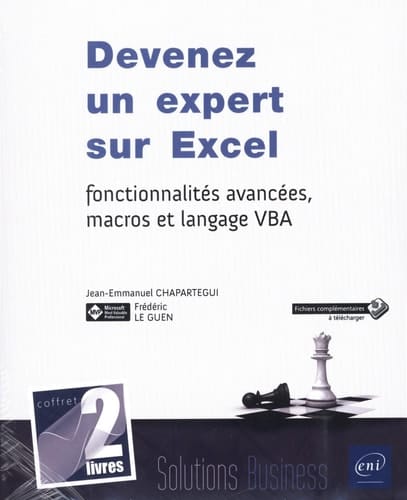 Devenez un expert sur Excel : fonctionnalités avancées, macros et langage VBA 2 volumes