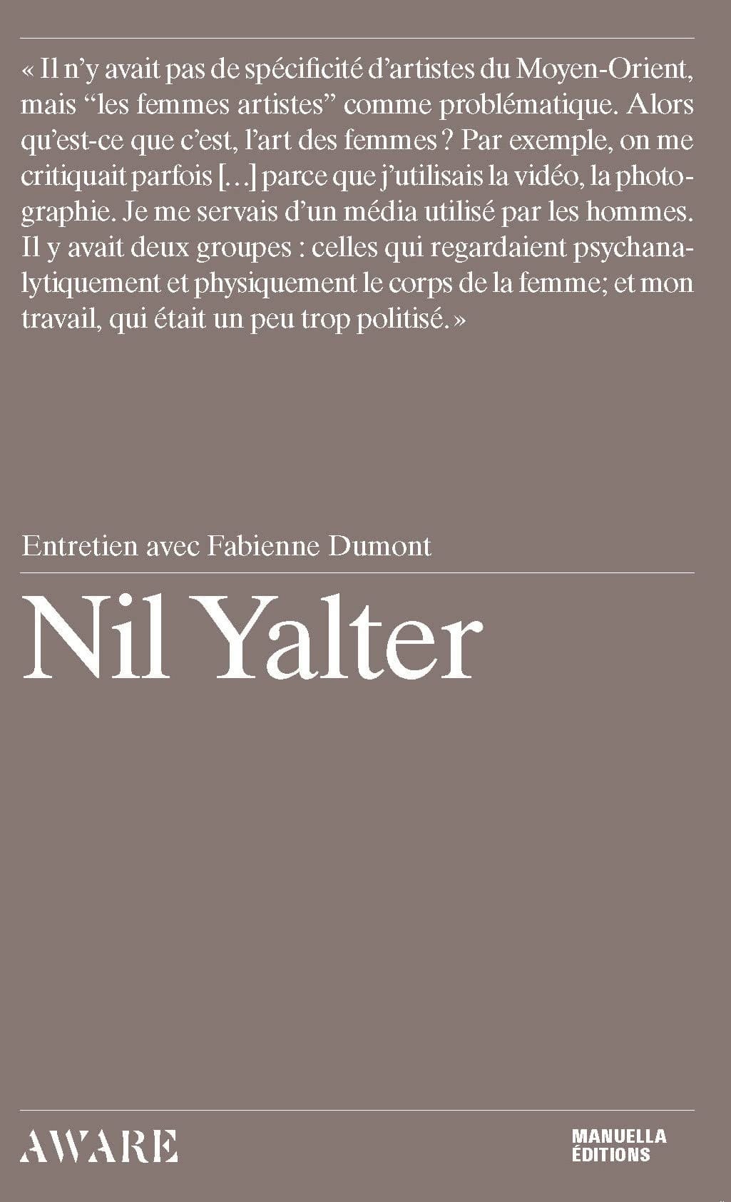 Nil Yalter entretien avec Fabienne Dumont