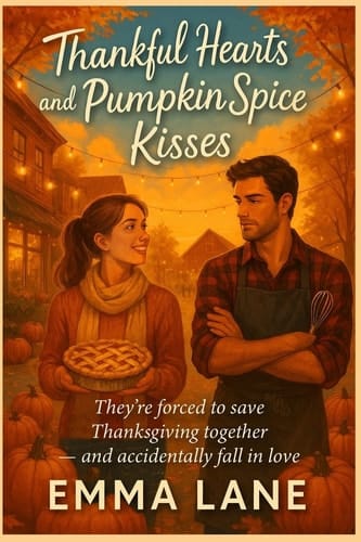 Thankful Hearts and Pumpkin Spice Kisses - They're Forced to Save Thanksgiving Together - and Accidentally Fall in Love A Cozy Love Story for Fans of Fall Romance Novels, Rom Com Novels, Enemies to Lovers, Small Town Charm, and Pumpkin Spice Kisses