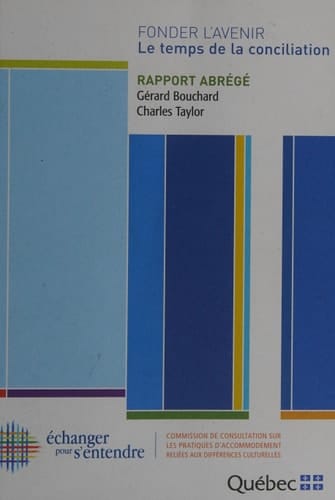 Fonder L'avenir, le Temps de la Conciliation Rapport Abregé