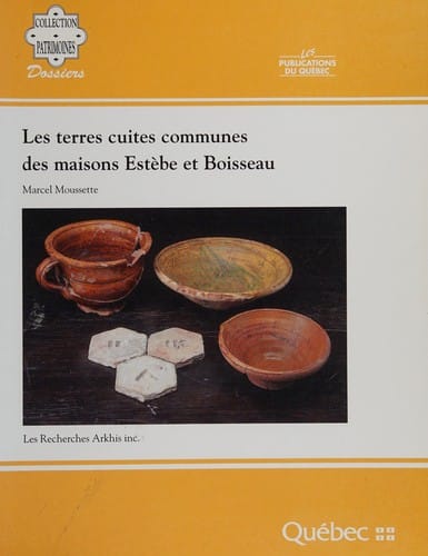 Les terres cuites communes des maisons Estèbe et Boisseau
