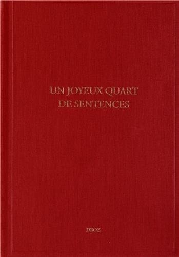 Un joyeux quart de sentences