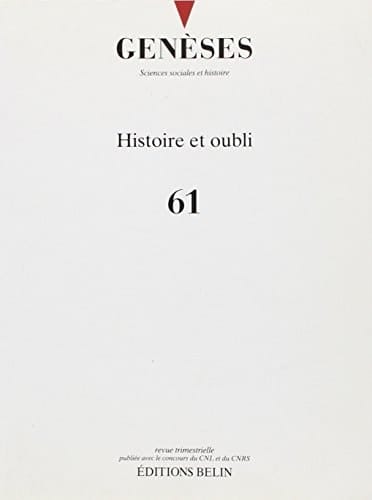 Genèses n°61: Histoire et oubli