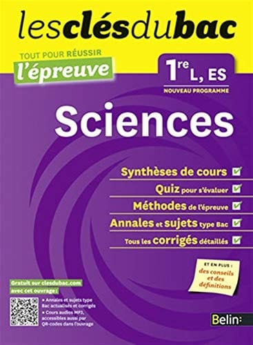Sciences 1re L; ES