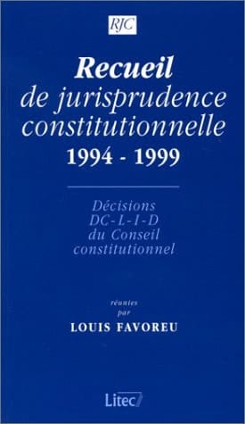 Recueil de jurisprudence constitutionnelle 1959-1993