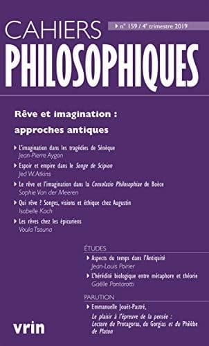 Cahiers philosophiques Dossier : Rêve et imagination : approches antiques