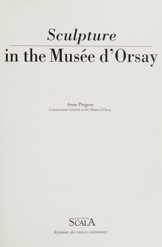 Sculpture in the Musée D'Orsay