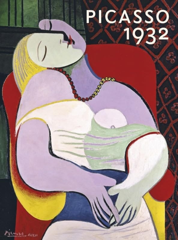 "Ce catalogue est publié ả l'ocacasion de l'expostion "Picasso 1932. Année érotique", présentée au Musée national Picasso-Paris du 10 octobre 2017 au 11 février 2018." - Haupttitelseite links