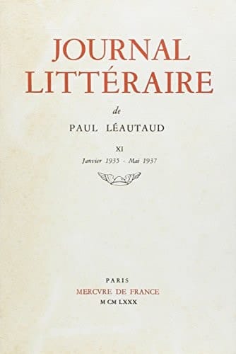 Journal littéraire: 1935-1937 (11)