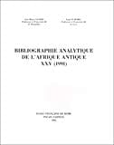 Bibliographie analytique de l'Afrique antique XXV (1991)