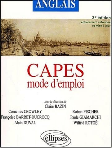 Anglais CAPES mode d'emploi