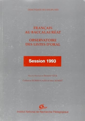 Français au baccalauréat observatoire des listes d'oral