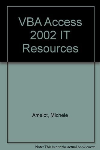 Access 2002 VBA Programming Access