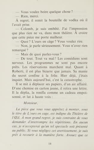 L'Ours en cage