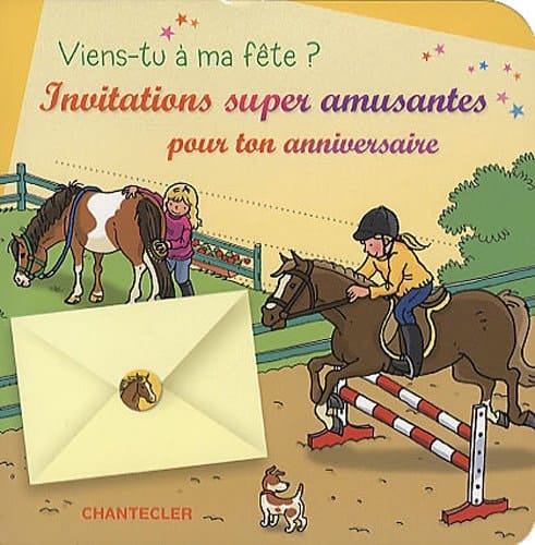 Viens-tu à ma fête? Invitations super chouettes pour ton anniversaire, Les chevaux