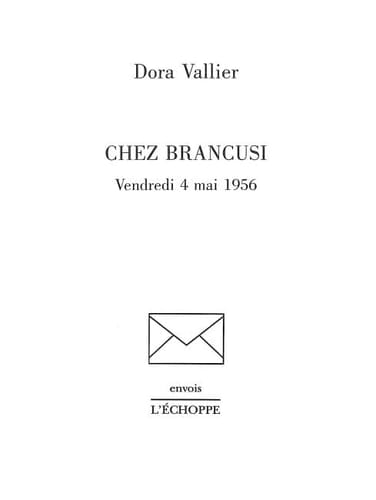 Chez Brancusi vendredi 4 mai 1956