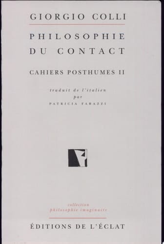 Philosophie du contact