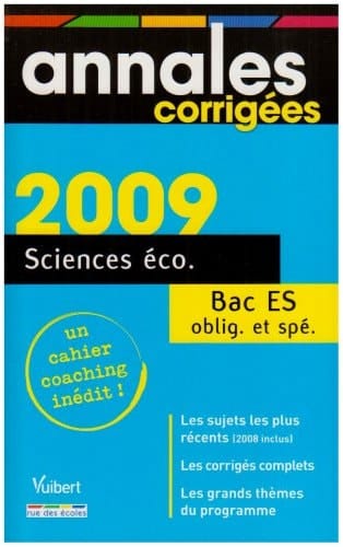 Sciences éco Bac ES