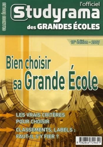 L'officiel Studyrama des Grandes Ecoles