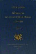Bibliographie des œuvres de Denis Diderot, 1739-1900 (Publications du Centre international d'étude du XVIIIe siècle) (French Edition)
