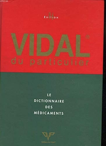 VIDAL DU PARTICULIER. : Edition 1996