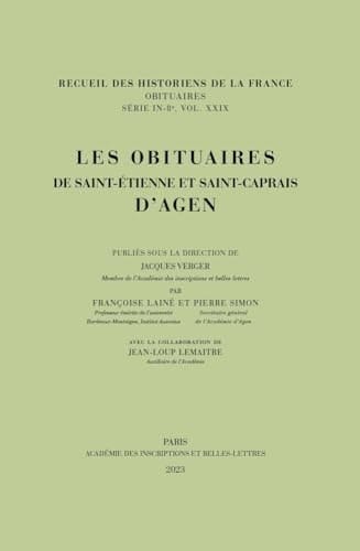 Les obituaires de Saint-Étienne et Saint-Caprais d'Agen