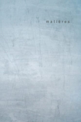 matières 1 Motion, émontions