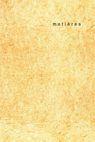 matières 11