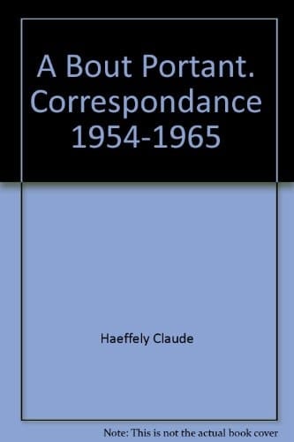 À bout portant correspondance, 1954-1965