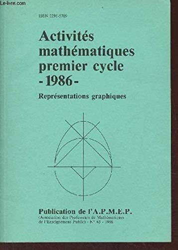 Activités mathématiques premier cycle, 1986 représentations graphiques