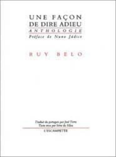 Une façon de dire adieu